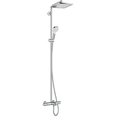 Zestaw prysznicowy Hansgrohe Crometta E z deszczownicą z baterią termostatyczną chrom (27298000)