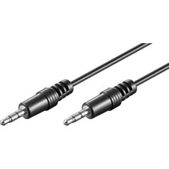 Kabel Goobay Jack 3.5mm - Jack 3.5mm 5m czarny (51660)