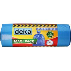 Deka Worki bardzo mocne Maxi Pack 120L niebieskie 20szt. (D-300-0101)