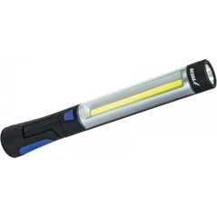 Dedra akumulatorowa 3W COB LED + 3W LED zasilacz USB na 230V i 12V (L1023)