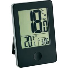 Stacja pogodowa TFA Termometr z zegarkiem od -20 do +60°C bateria 2 x AAA czarny (30.3051.01)