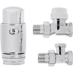 Invena Zestaw termostatyczny prosty chrom 1/2" (CD-79-P15)