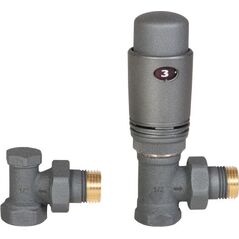 Invena Zestaw termostatyczny kątowy grafitowy 1/2" (CD-80-K15)