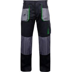 Lahti Pro Spodnie robocze bawełniane czarno-zielone rozmiar 2L (L4050654)