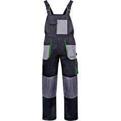 Lahti Pro Ogrodniczki robocze bawełniane czarno-zielone rozmiar XXXL (L4060660)