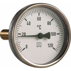 Afriso Termometr bimetaliczny BiTh 80,fi80 mm, 0÷120°C, L 150 mm, G1/2'' ax, kl. 2 (63809)