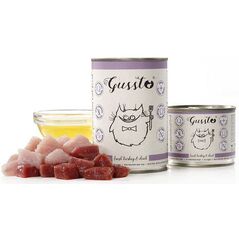 GUSSTO Puszka karmy dla kota z indykiem i kaczką Fresh Turkey Duck 200g