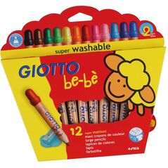 Giotto Kredki Grube 12 kolorów Bebe (273998)