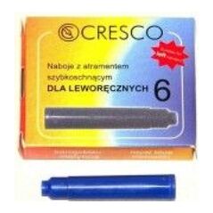 Cresco Naboje do piór niebieskie 6 sztuk dla leworęcznych (274613)