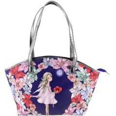 Santoro Torebka Curved Shopper Bag Midnight Garden granatowa (273820)