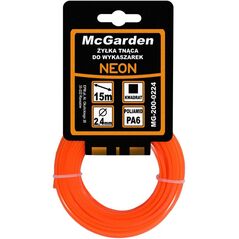 McGarden Żyłka do wykaszarki kwadrat neon 2,4mm 15m (MG-200-0224)
