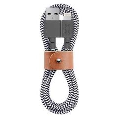 Kabel USB Native Union USB-A - Lightning 1.2 m Czarny (BELT-KV-L-ZEB-2)