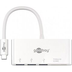 HUB USB Goobay 1x SD 1x microSD  + 3x USB-A 3.0 (62097)