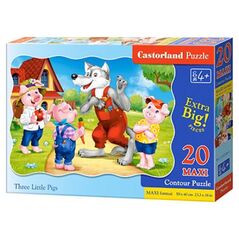 Castorland Puzzle Three Little Pigs 20 Maxi elementów