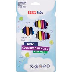Easy Kredki trójkątne jumbo 12 kolorów (839958)