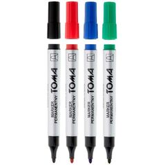 Toma Marker permanentny okrągły mix 4 kolory