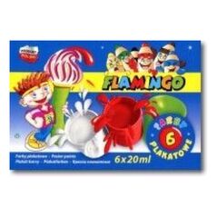 Titanum Farby plakatowe Flamingo 6 kolorów (TITA0480)