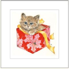 DA VINCI Karnet Kot w pudełku DaVinci 16x16 cm + koperta (G04 41G 054)
