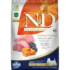 Farmina Pet Foods N&D Grain Free Pumpkin Lamb & Blueberry Adult Mini 2.5kg