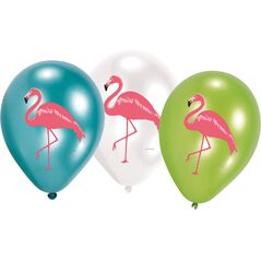 AMSCAN Balony lateksowe Flamingo Paradise, 6 sztuk (AMSC0122)