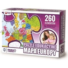Zachem Puzzle Edukacyjne 260 elementów. Mapa Europy (ZACH0064)
