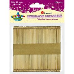 Titanum Patyki drewniane 70szt. 150x18x1.6mm