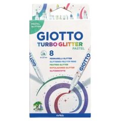 Giotto Pisaki Giotto turbo glitter 8 szt brokatowo-pastelowe 426300