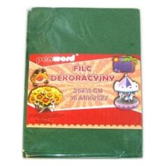 Polsirhurt Filc dekoracyjny zielony 20x30 10szt.