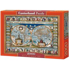 Castorland Puzzle 2000 Mapa Świata