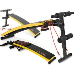 NEO SPORT Ławeczka skośna do ćwiczeń z ekspanderami NS-08G czarna