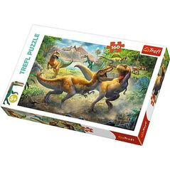 Trefl Puzzle, 160 elementów - Walczące Tyranozaury (GXP-645423)