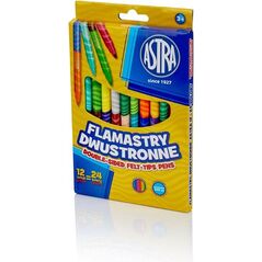 Astra Flamastry dwustronne 24 kolory (460195a)