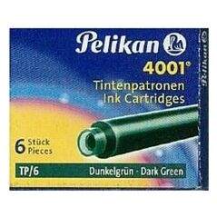 Pelikan Naboje krótkie TP/6 ciemnozielone