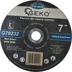 Geko tarcza do cięcia metalu Premium 180x2 Inox (G78232)