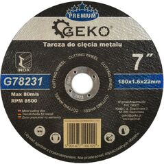 Geko Tarcza do cięcia metalu PREMIUM 180x1.6 Inox (G78231)
