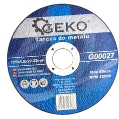 Geko Tarcza do metalu 125x1.0 10/50/400 (G00027)