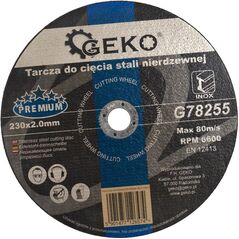 Geko tarcza do cięcia stali nierdzewnej PREMIUM 230x2.0 (G78255)