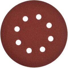 Geko Papier ścierny na dysk 125mm P80,krążki 8 otworów(50/2000)/