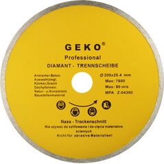 Geko tarcza diamentowa 200mm 25.4 pełna (G00249)
