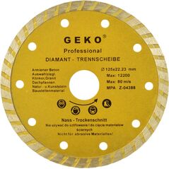 Geko Tarcza diam.125mm turbo GEKO PROFI(200)