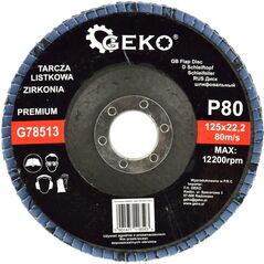 Geko tarcza listkowa"CYRKON" 125mm P80 (G78513)