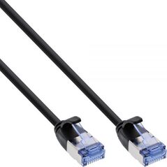 InLine InLine slim okrągły kabel sieciowy Patch U/FTP Cat,6A - czarny - 0,3m