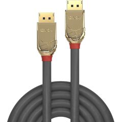 Kabel Lindy DisplayPort - DisplayPort 0.5m złoty (36290)