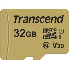 Karta Transcend 500S MicroSDHC 32 GB Class 10 UHS-I/U3 V30 (TS32GUSD500S)