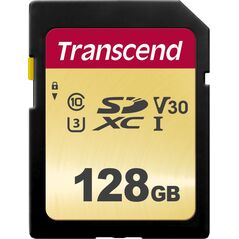 Karta Transcend 500S SDXC 128 GB Class 10 UHS-I/U3 V30 (TS128GSDC500S)