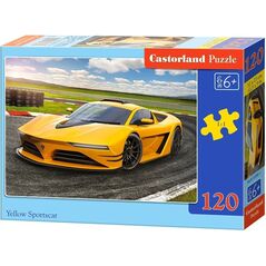 Castorland Puzzle Żółte sportowe auto 120 elementów (13500)