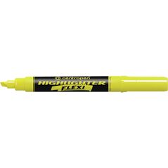 Centropen TEXTMARKER CENTROPEN 8542 ŻÓŁTY FLEXI ZAKREŚLACZ MIĘKKA KOŃCÓWKA