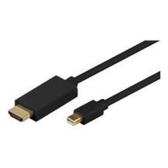 Kabel MicroConnect DisplayPort Mini - HDMI 1m czarny (MDPHDMI1B-4K)