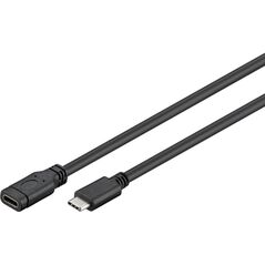 Kabel USB MicroConnect USB-C - USB-C 1 m Czarny (USB3.1CC1EX)