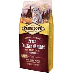Carnilove Carnilove Cat Fresh Chicken & Rabbit Gourmand - kurczak i królik 2kg